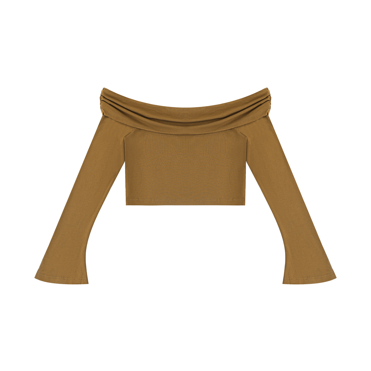 Women's Off-Shoulder Bell Sleeve Crop Top product image 5