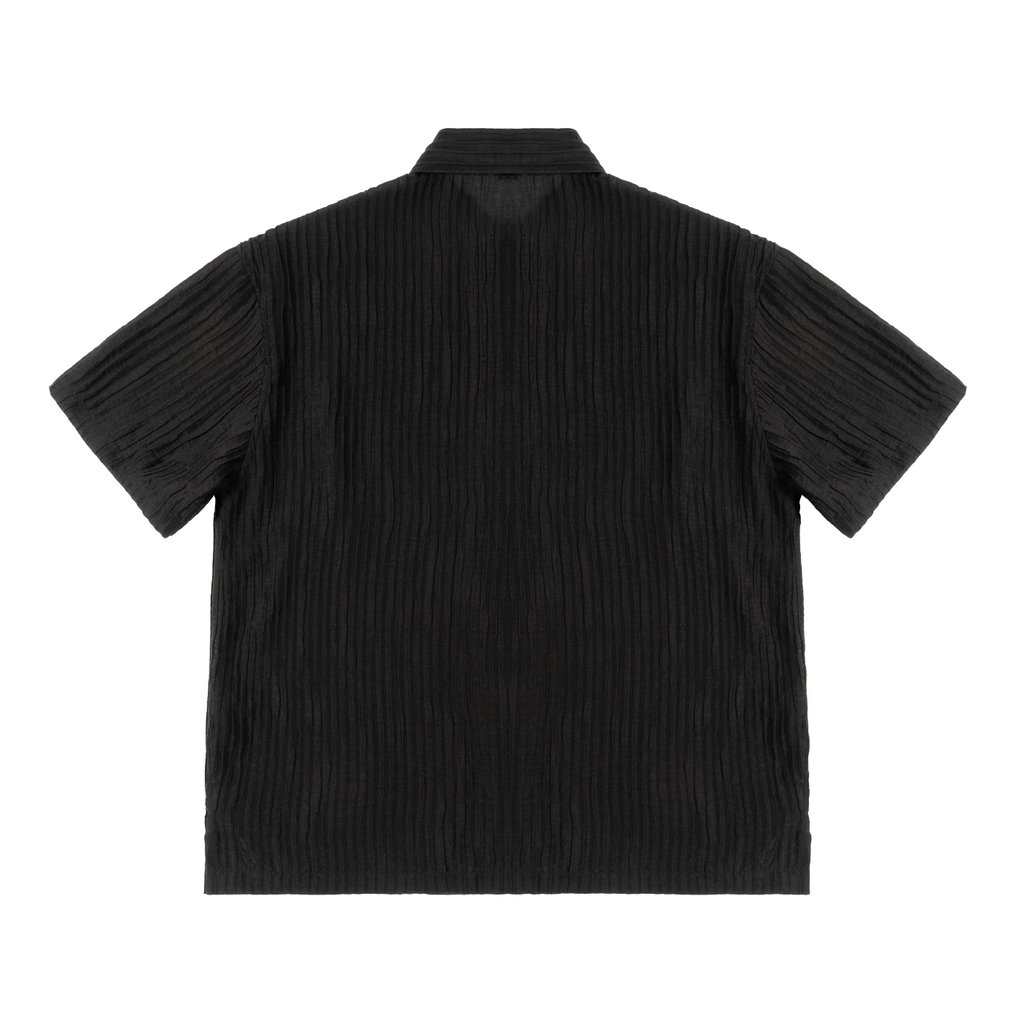 Tencel Jacquard Shirt | Relaxed Short-Sleeve Button-Down