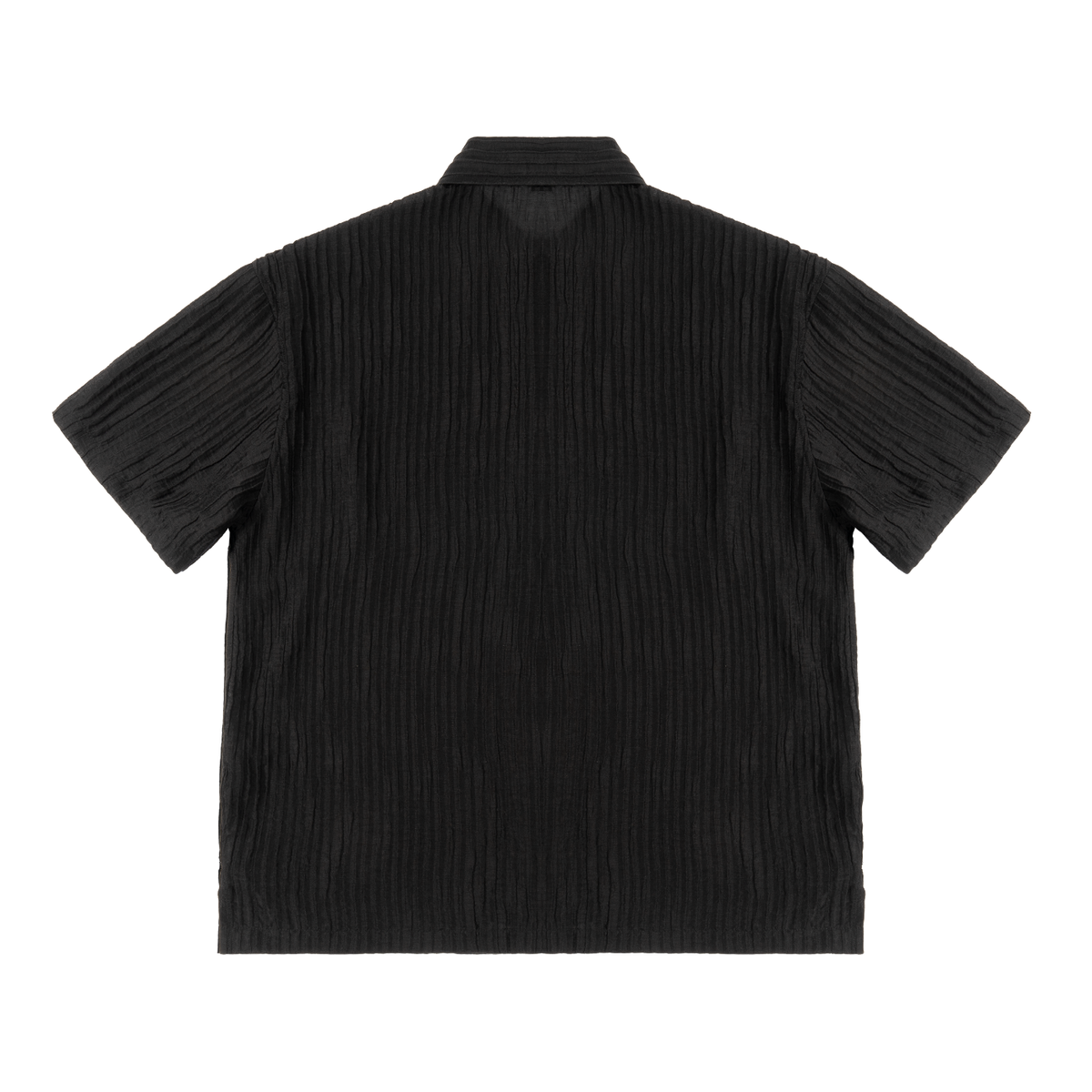 Tencel Jacquard Shirt | Relaxed Short-Sleeve Button-Down