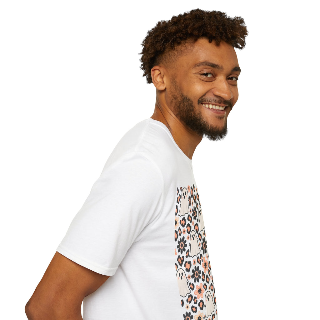 Cute Ghost & Leopard Print T-Shirt product image 12