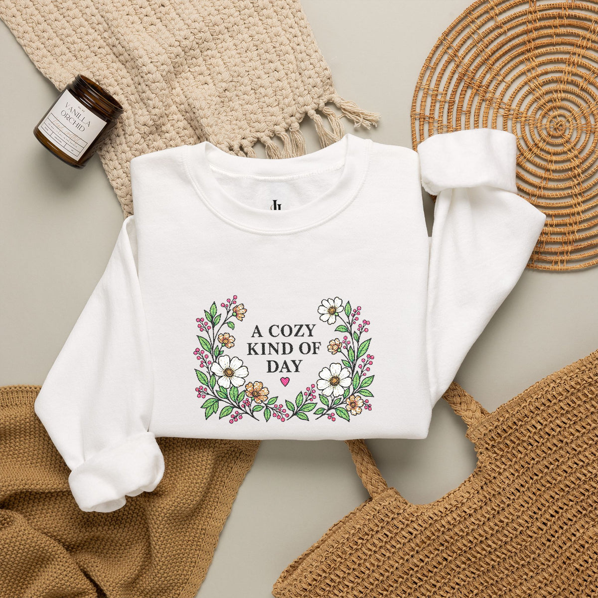 A Cozy Kind of Day Floral Crewneck product image 7