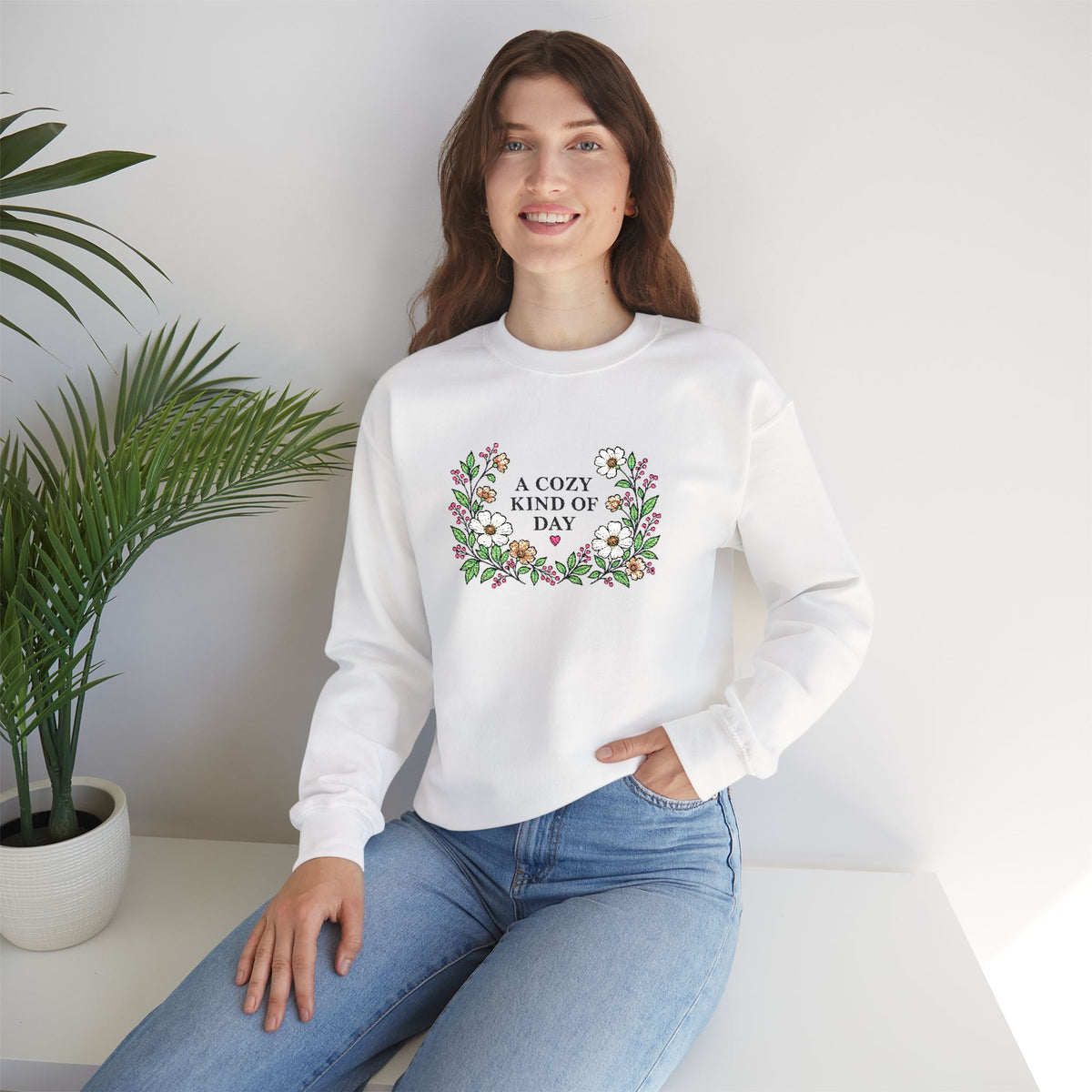 A Cozy Kind of Day Floral Crewneck product image 12