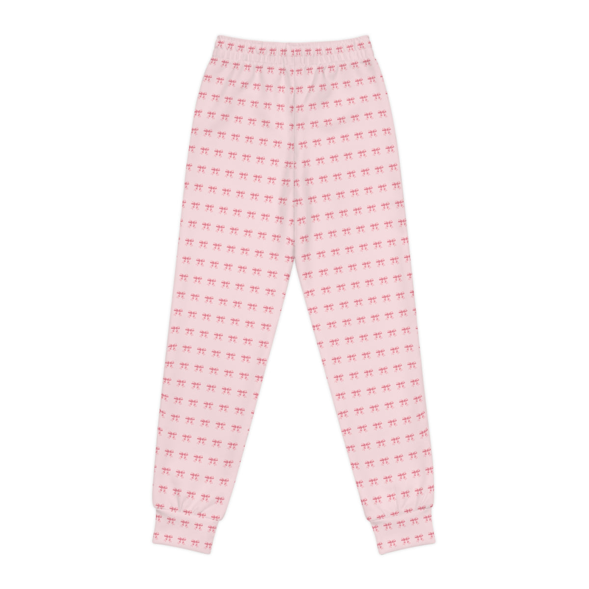 Pink Bow Joggers | All-Over Print Youth Sweatpants