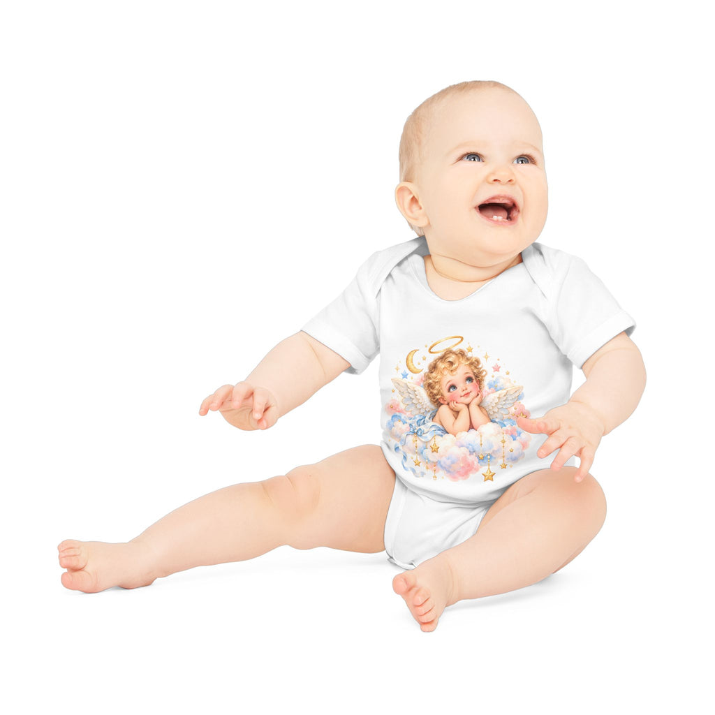 Angel Baby cherub bodysuit in soft infant color option
