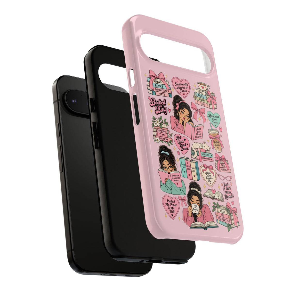 Bookish phone case for readers and students