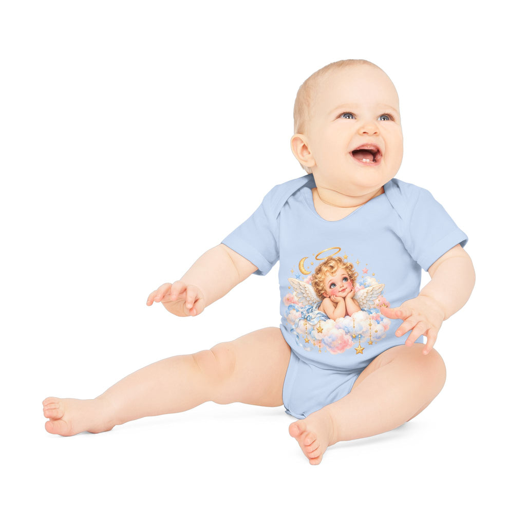 Angel Baby cherub bodysuit in soft infant color option