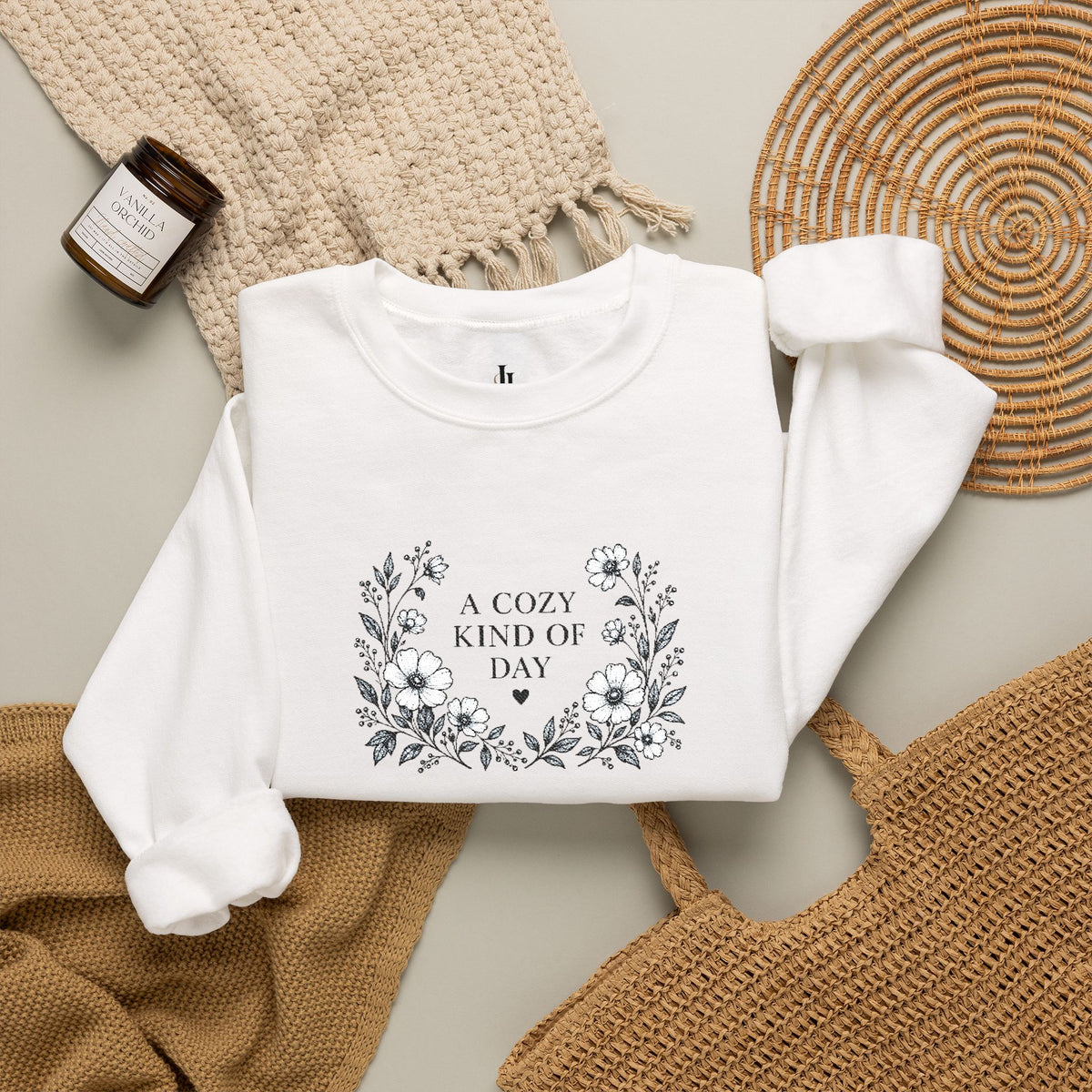 A Cozy Kind of Day Floral Crewneck product image 7