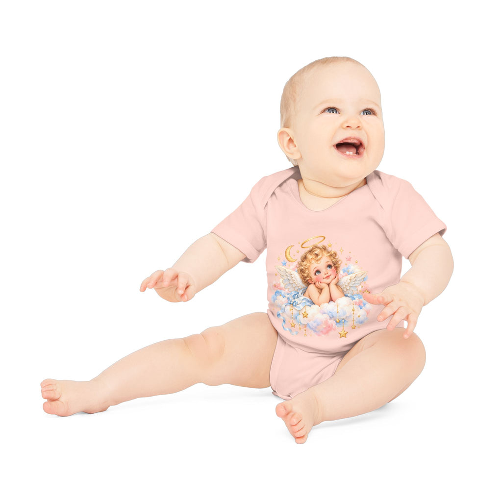 Angel Baby cherub bodysuit in soft infant color option