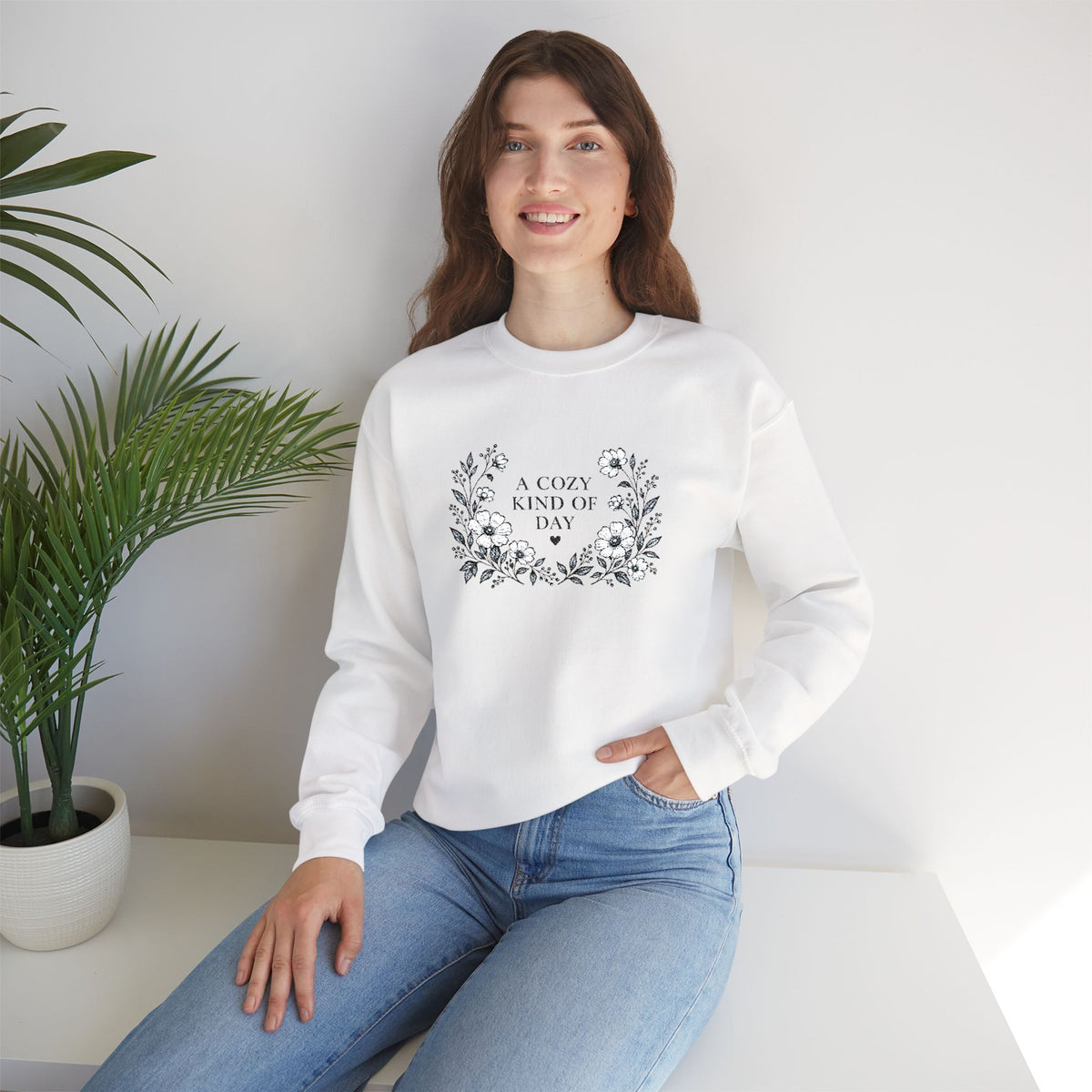 A Cozy Kind of Day Floral Crewneck product image 12