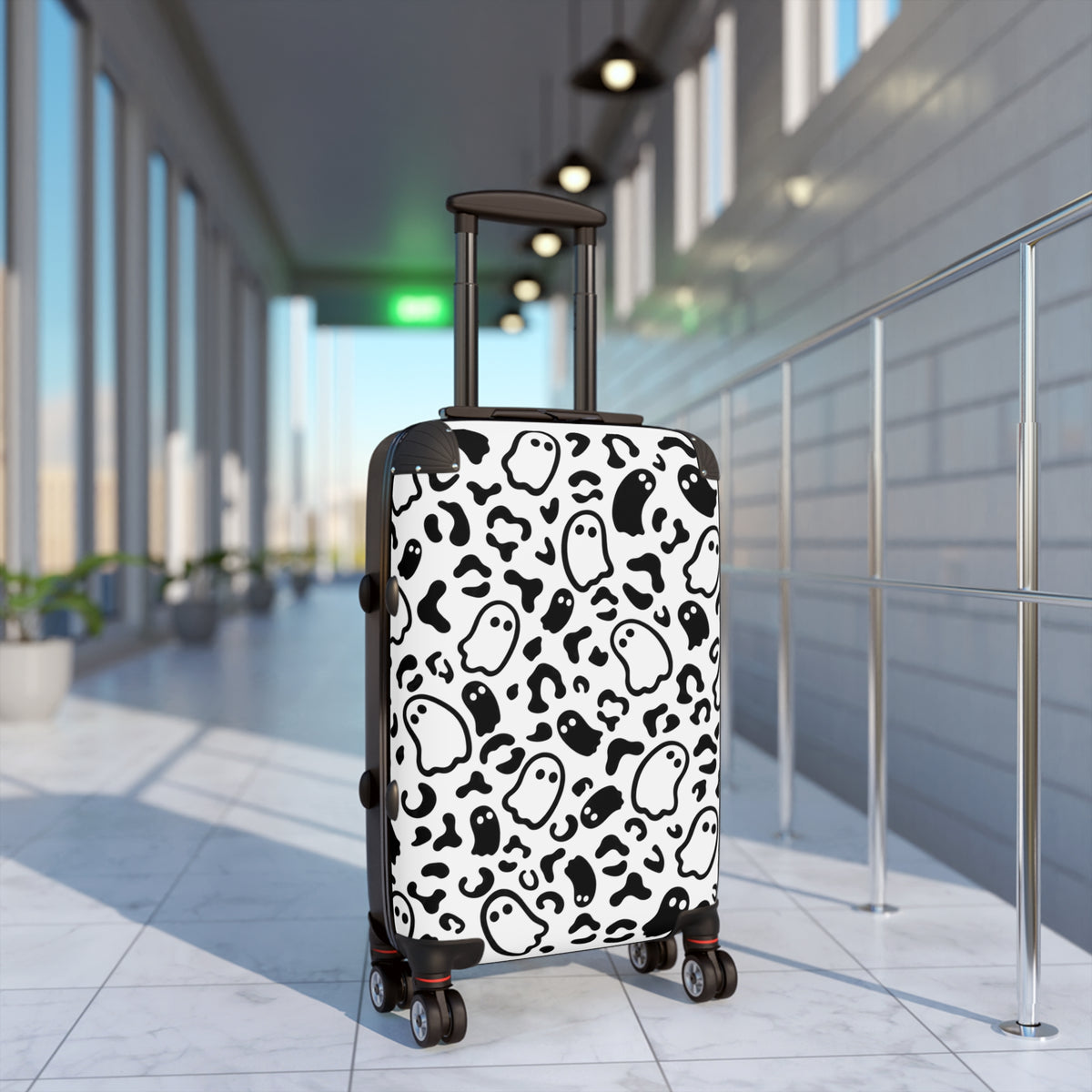 Ghost & Leopard Print Suitcase product image 1
