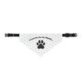 I'm Just Here for the Treats clip-on dog bandana with paw print