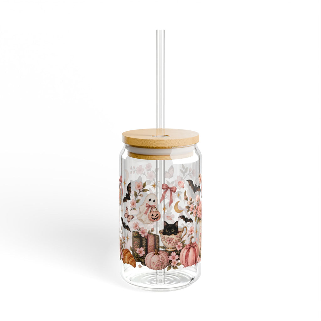 Vintage Halloween Coquette glass cup product view