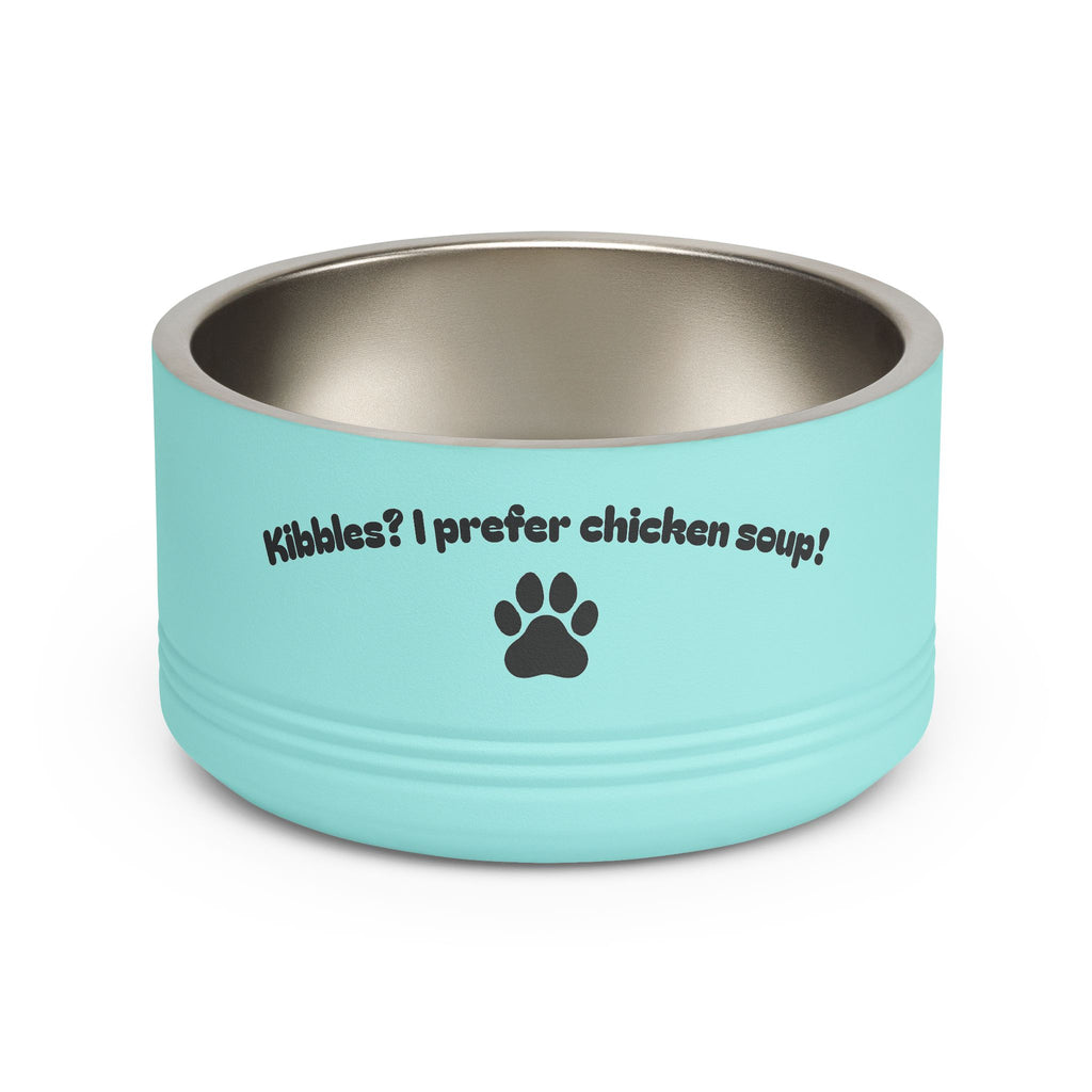 18 oz stainless steel pet bowl in pink