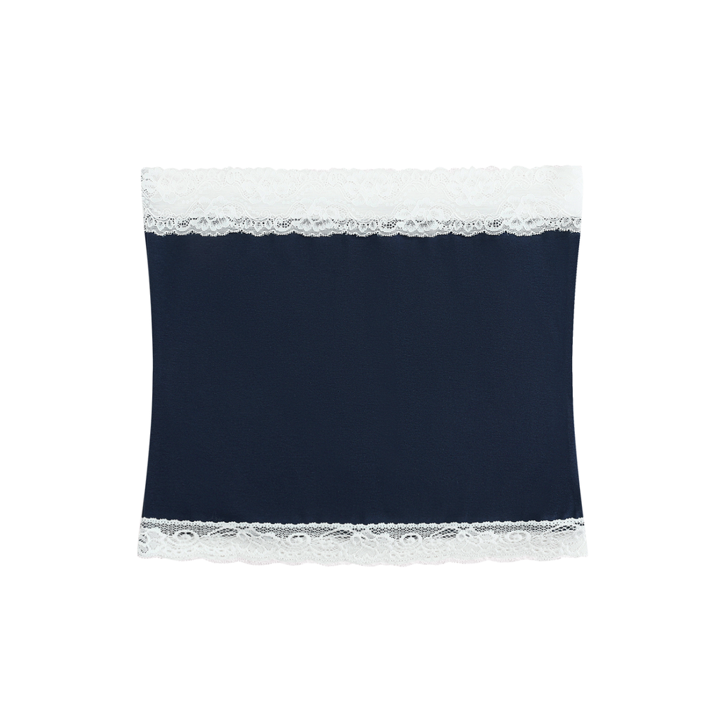 Paneled Tube Top | Cropped Strapless Style