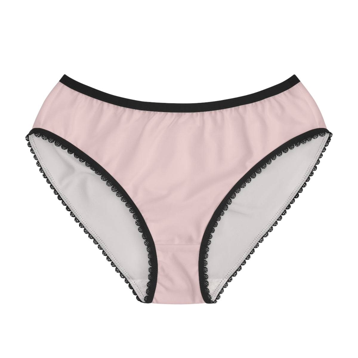 Blush Pink Briefs in Black stitching | Jane & Lexi product image