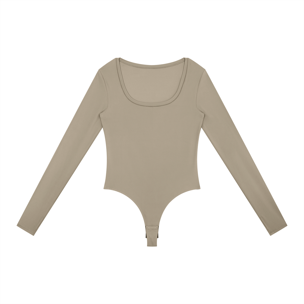 Essential Long Sleeve Bodysuit | Soft Stretch Scoop Neck Top