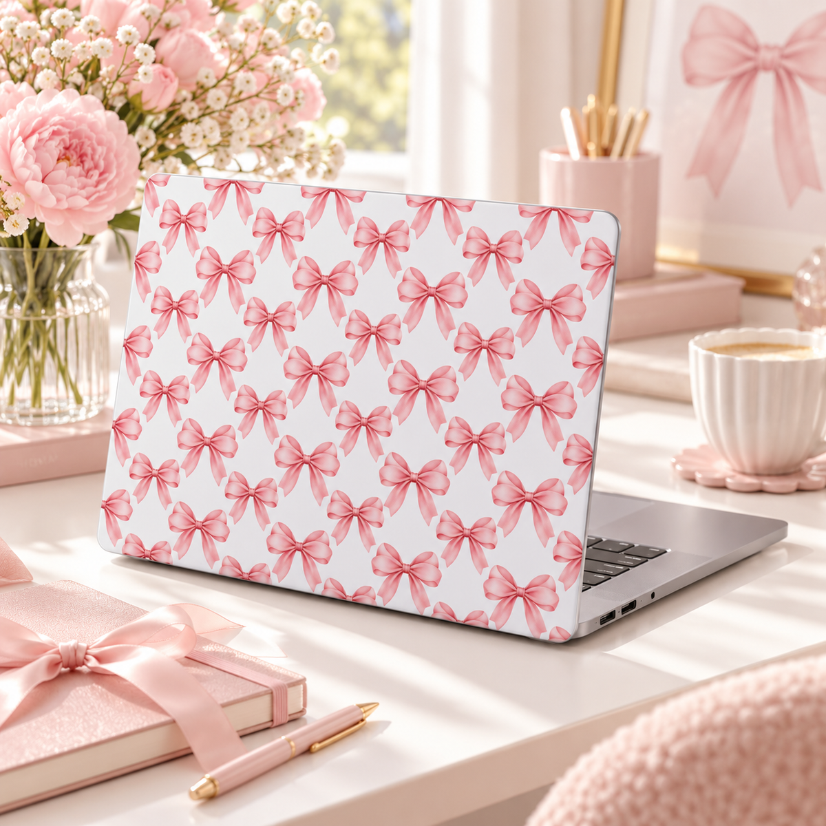 Pink Bow Matte MacBook Case product image 1