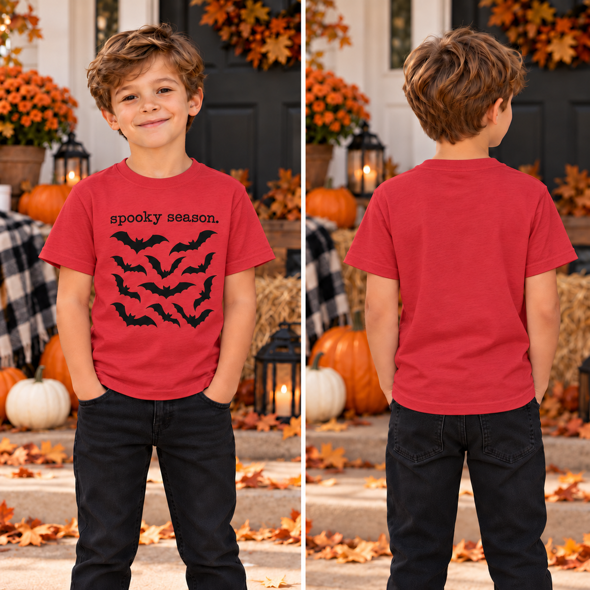 Bats Spooky Season Boys Tee product image 2
