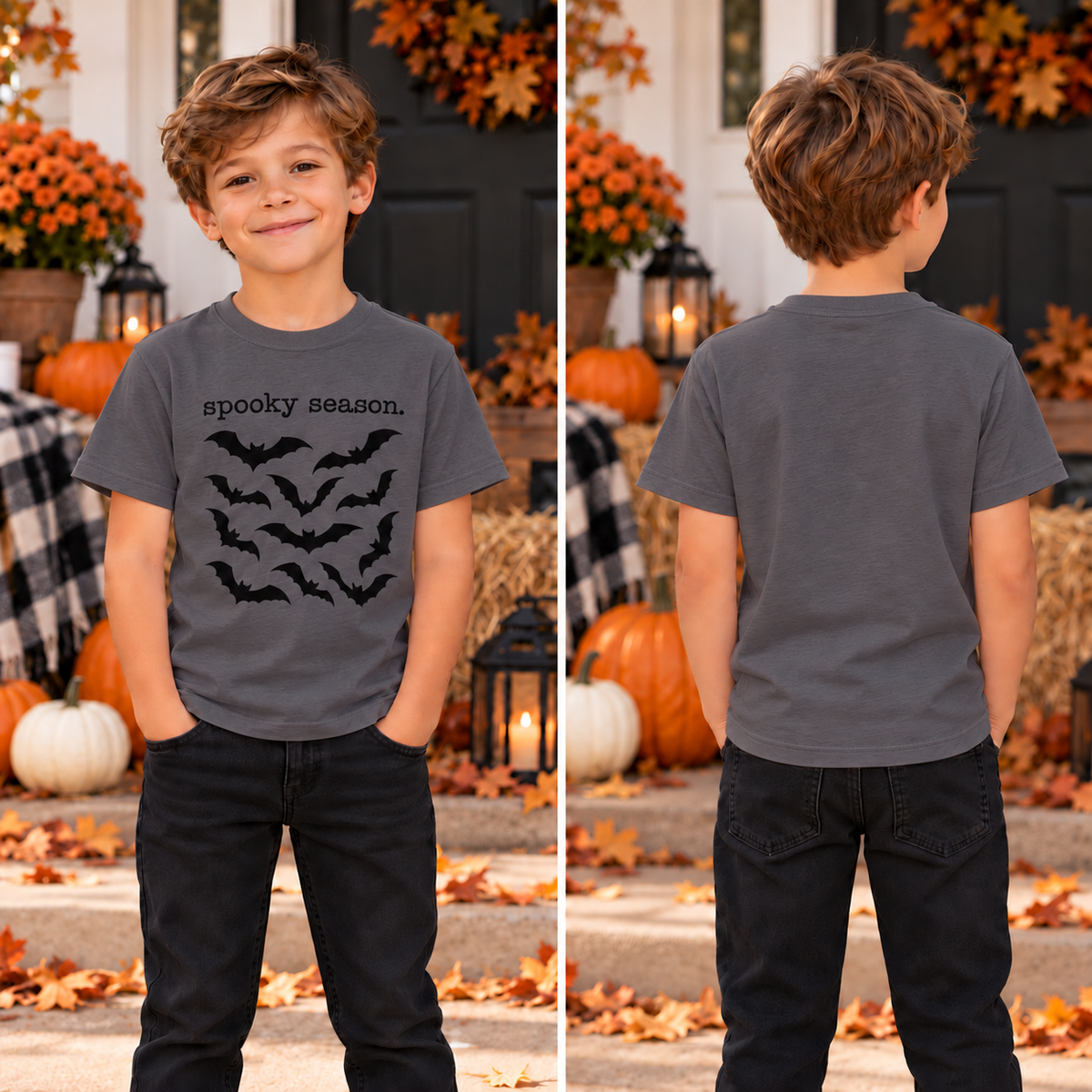 Bats Spooky Season Boys Tee product image 6