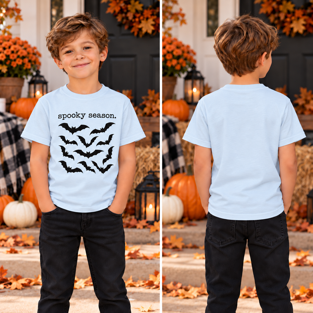 Bats Spooky Season Boys Tee product image 5