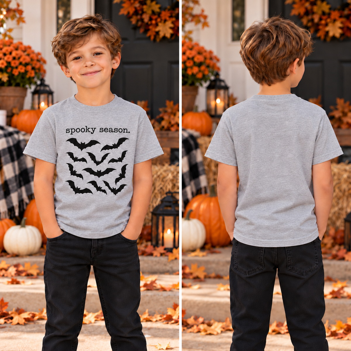 Bats Spooky Season Boys Tee product image 4