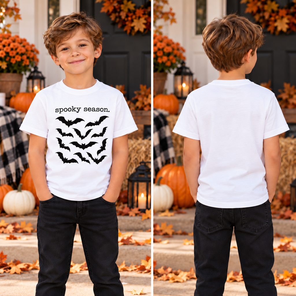 Bats Spooky Season Boys Tee product image 1