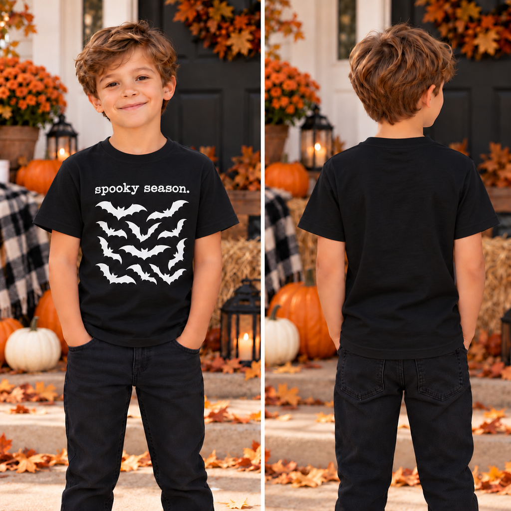 Bats Spooky Season Boys Tee product image 3