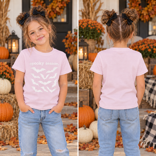 Bats Spooky Season Girls Tee product image 2
