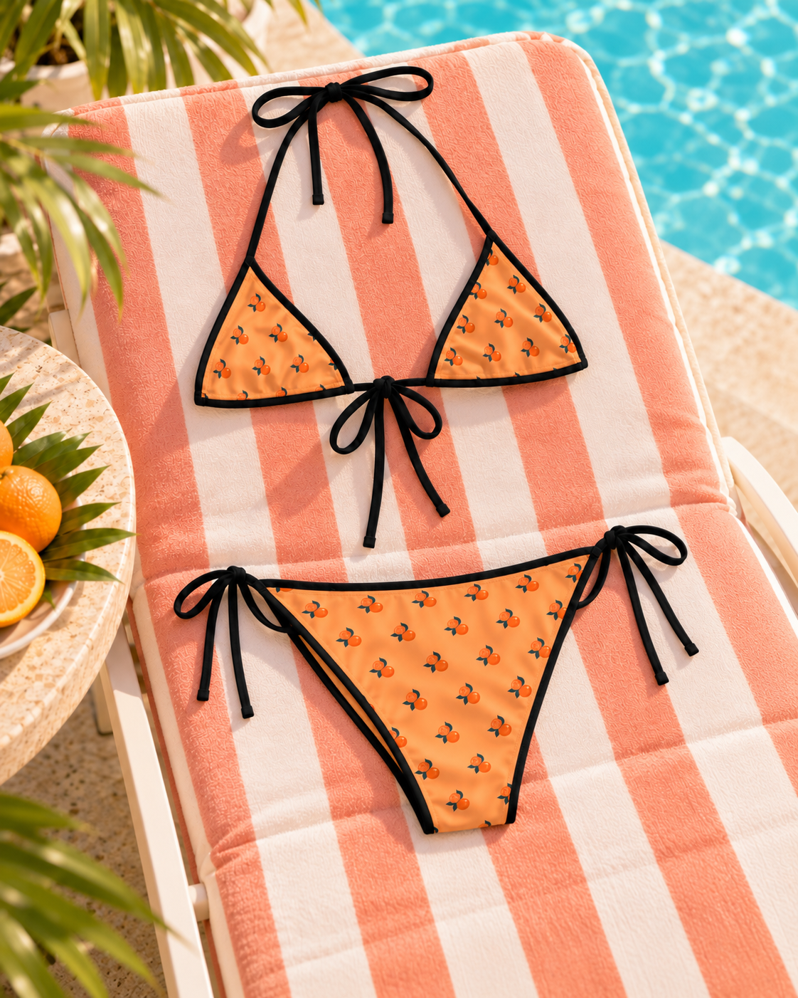 The Valencia Bikini | Orange Grove Print