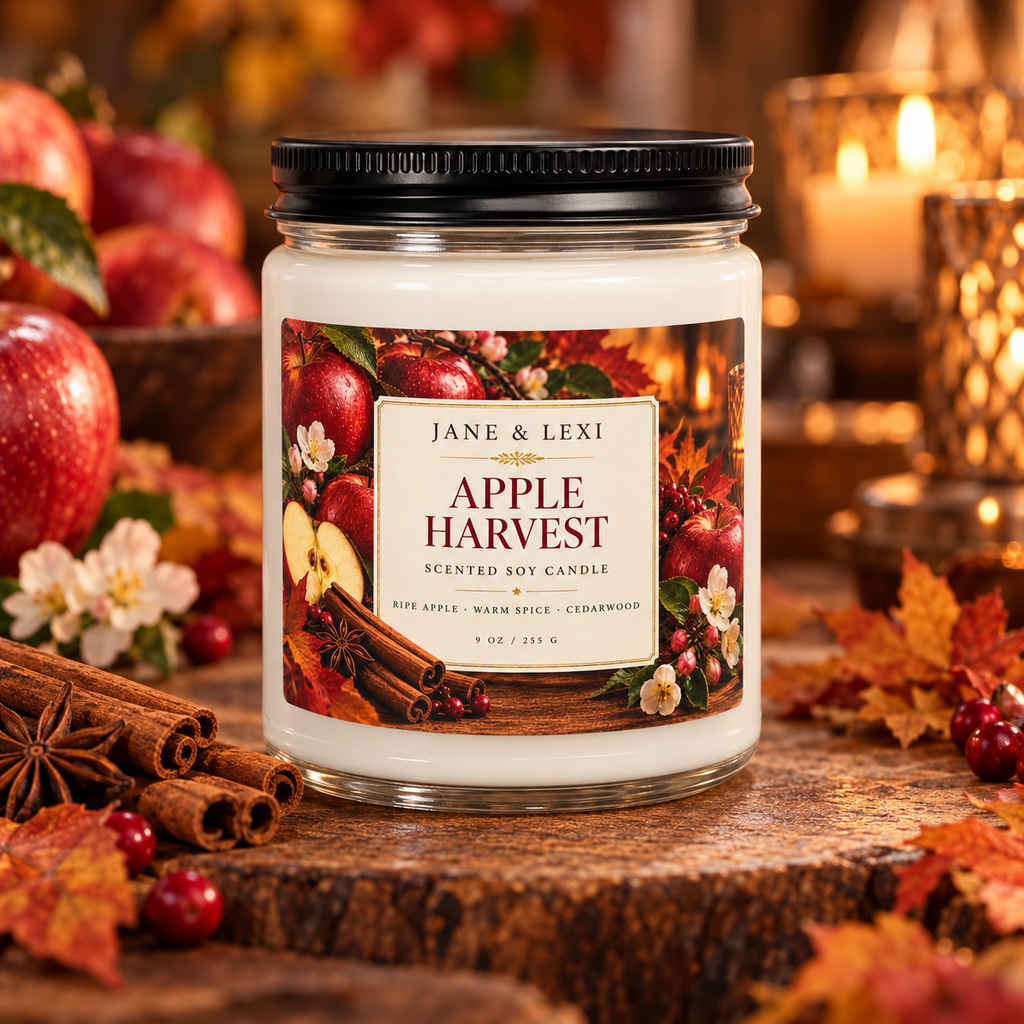 Apple Harvest Scented Soy Candle | 9 oz