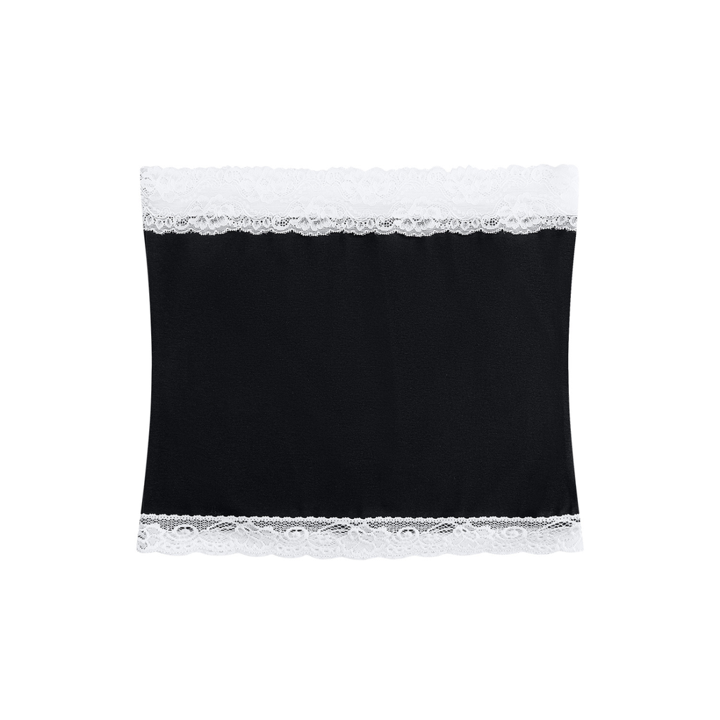 Paneled Tube Top | Cropped Strapless Style