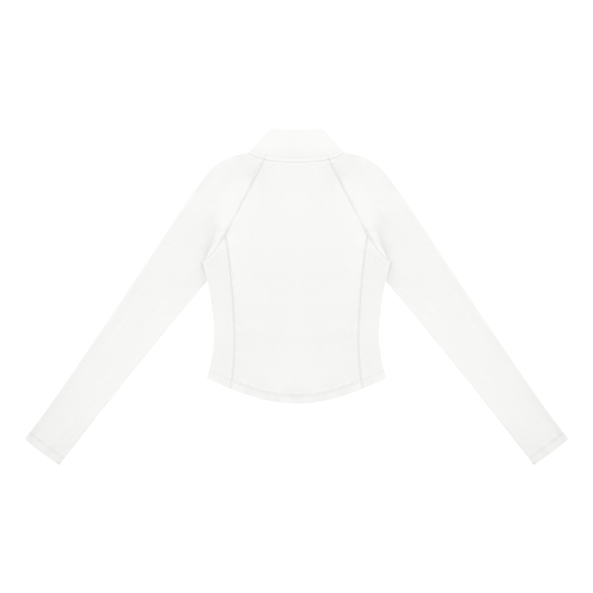 Fitted Quarter-Zip | White