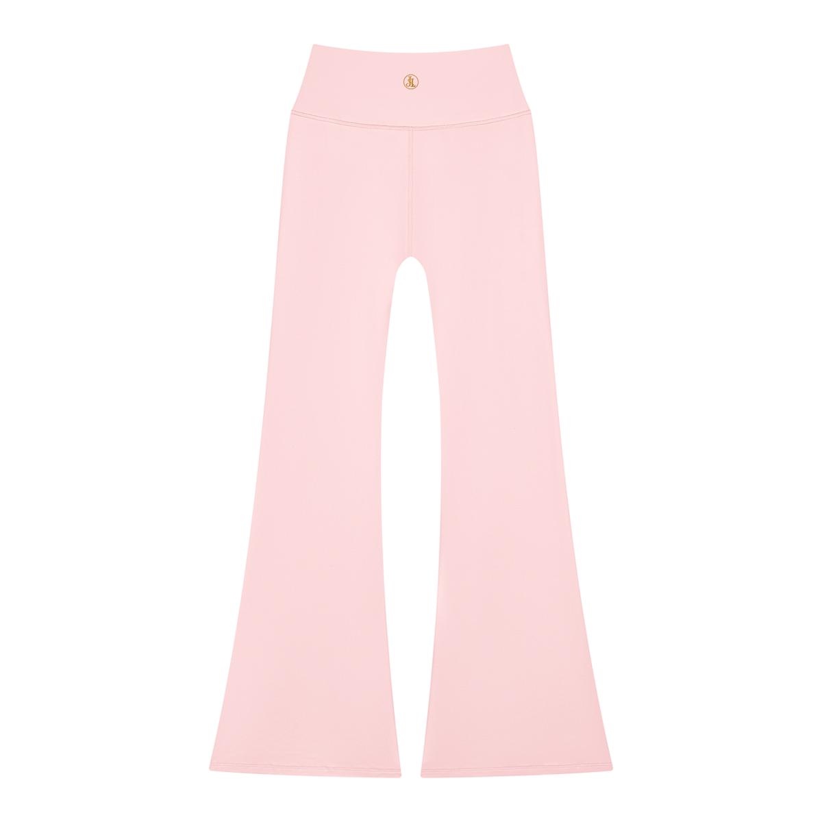 High-Waisted Flared Yoga Leggings in Pink | Jane & Lexi product image