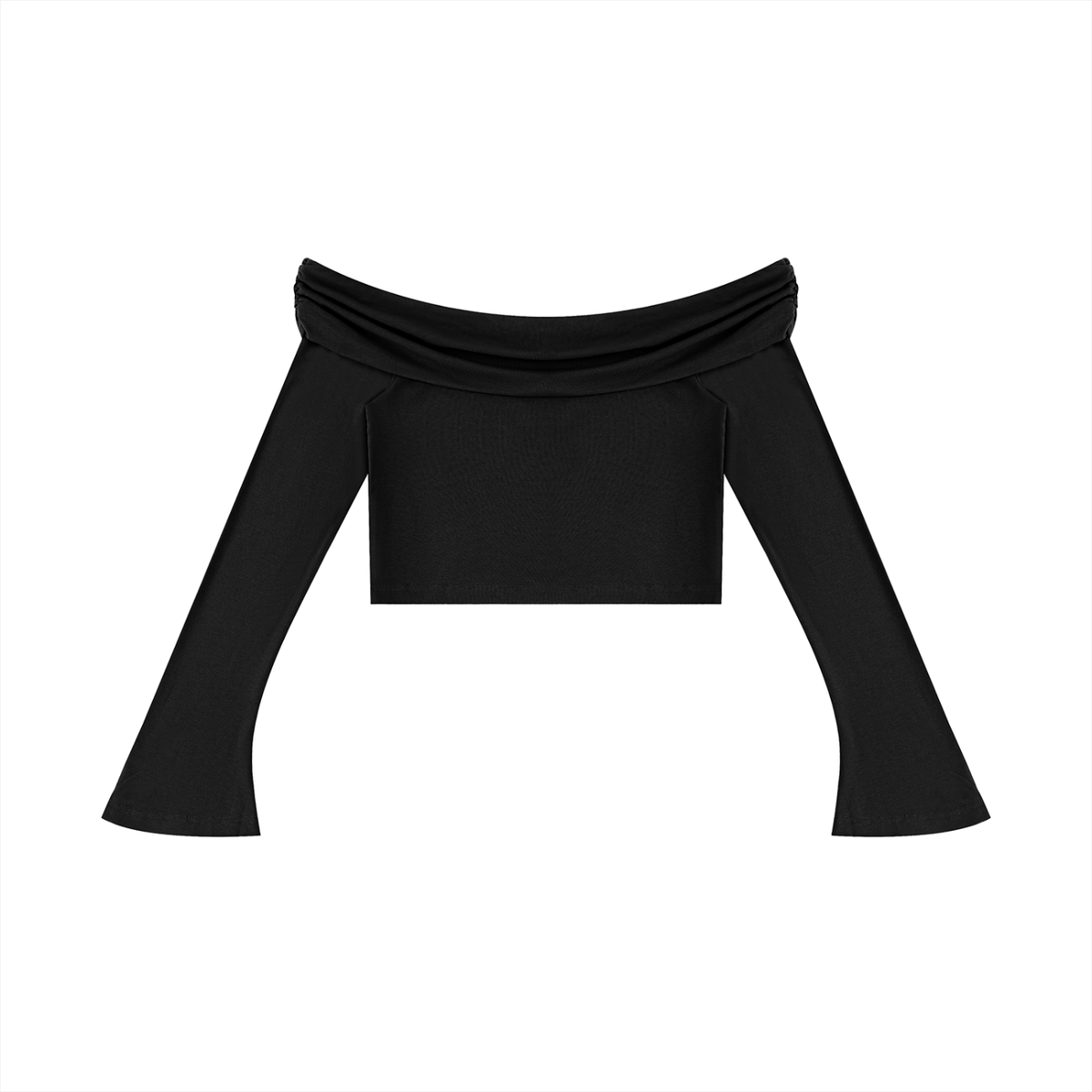 Women's Off-Shoulder Bell Sleeve Crop Top product image 1
