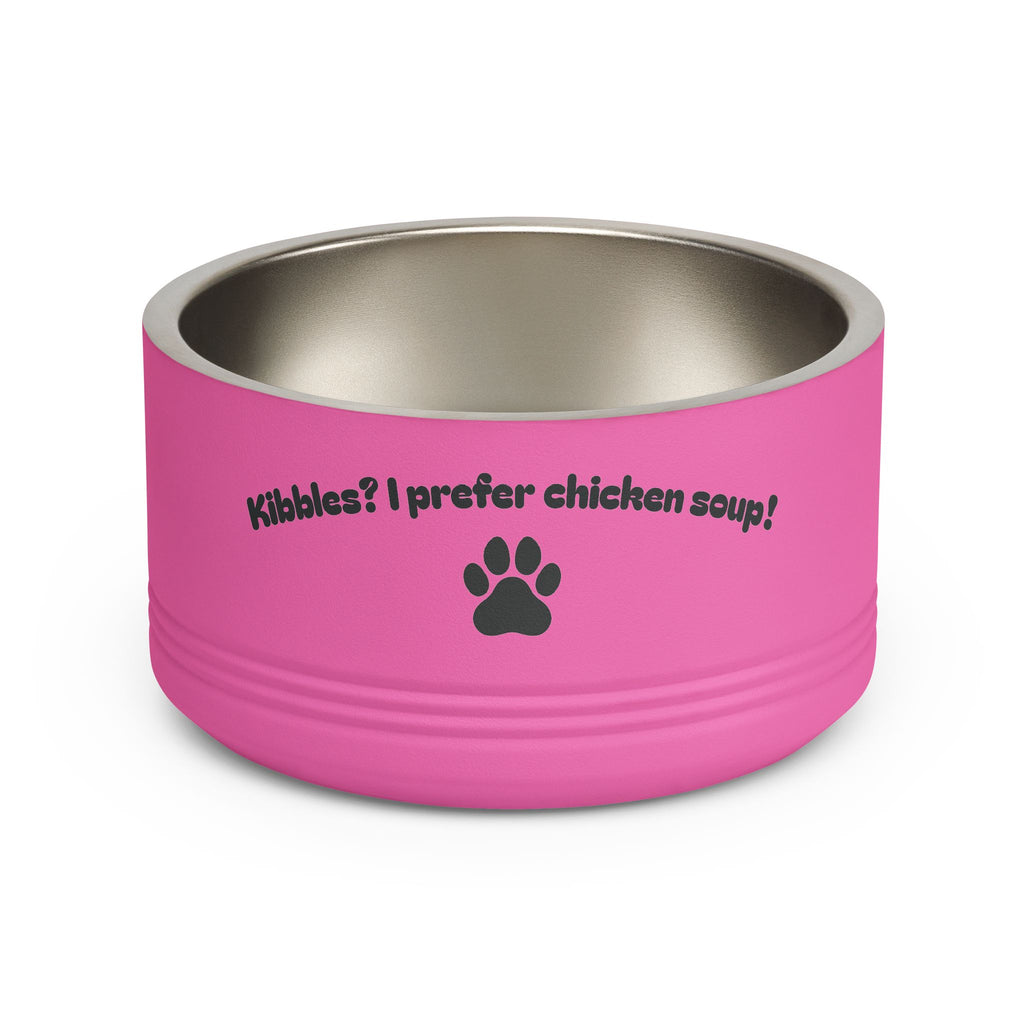18 oz stainless steel pet bowl in teal