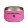 18 oz stainless steel pet bowl in teal