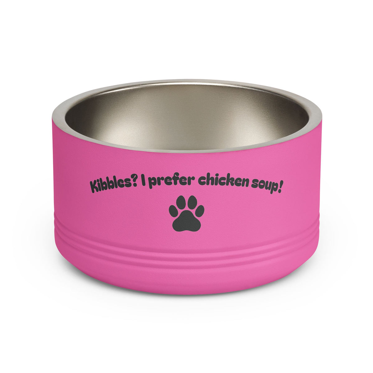 18 oz stainless steel pet bowl in teal