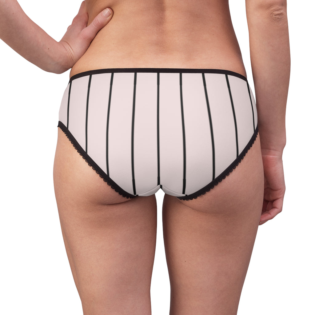 Blush Pinstripe Briefs | Jane & Lexi product image