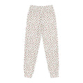 Girls vintage rosebud print youth joggers with elastic waist