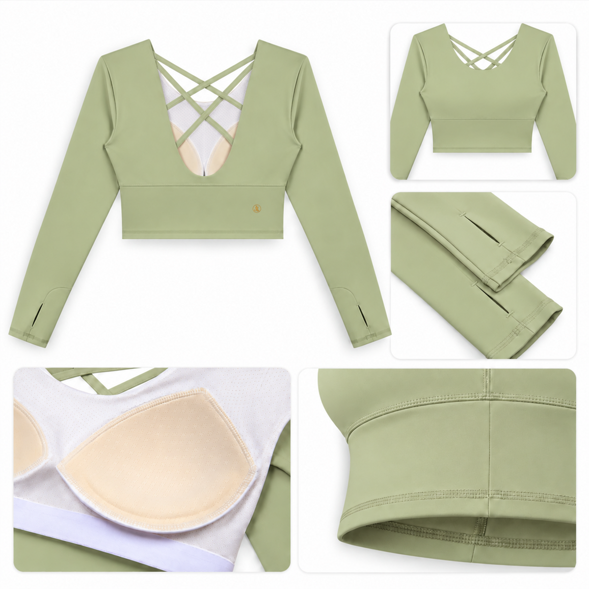 The Grace Crop Top | Long-Sleeve Studio Essential