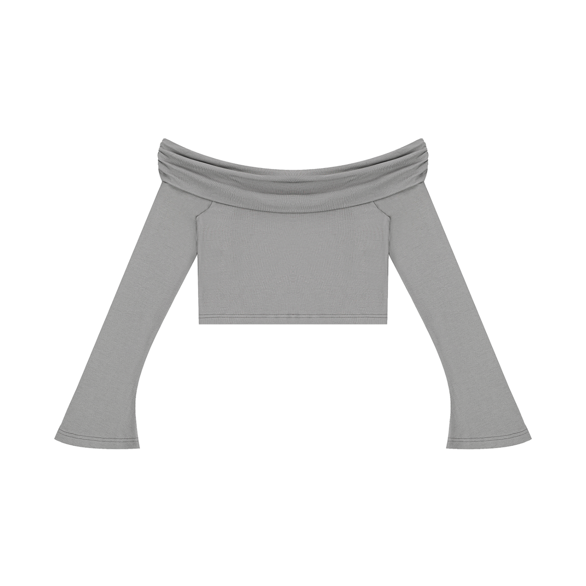Women's Off-Shoulder Bell Sleeve Crop Top product image 3