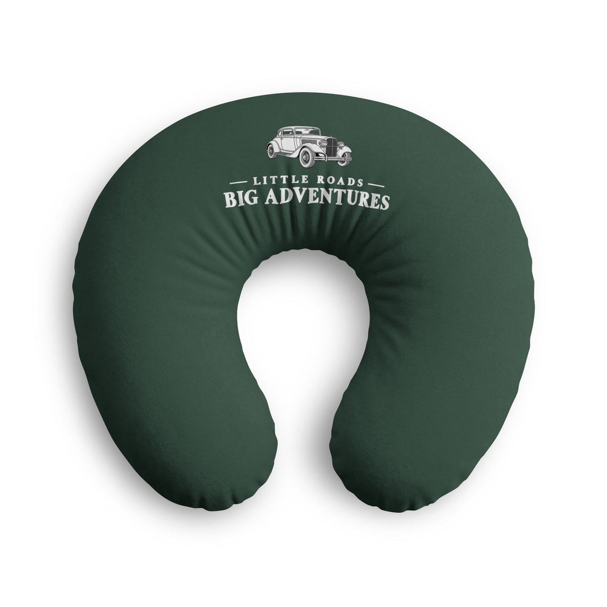 Little Roads Big Adventures Nursing Pillow Cover | Vintage Car Nursery