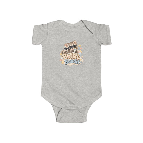Bottle Bandit raccoon infant bodysuit product mockup