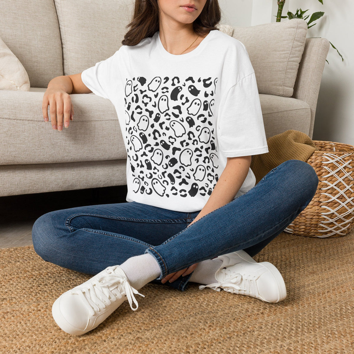 Ghost & Leopard Print T-Shirt product image 2