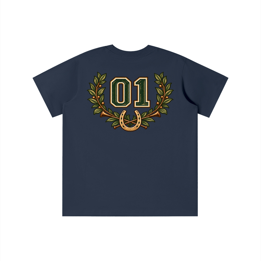 Boys Equestrian Club cotton graphic tee in assorted colors
