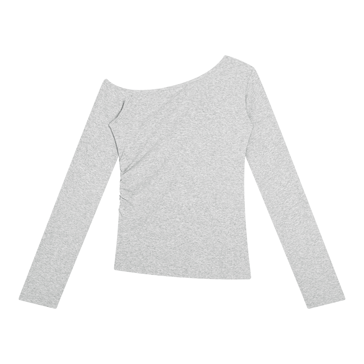Off-the-Shoulder Top | Fitted Long Sleeve Tee