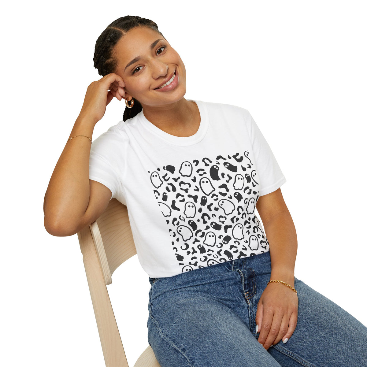 Ghost & Leopard Print T-Shirt product image 11