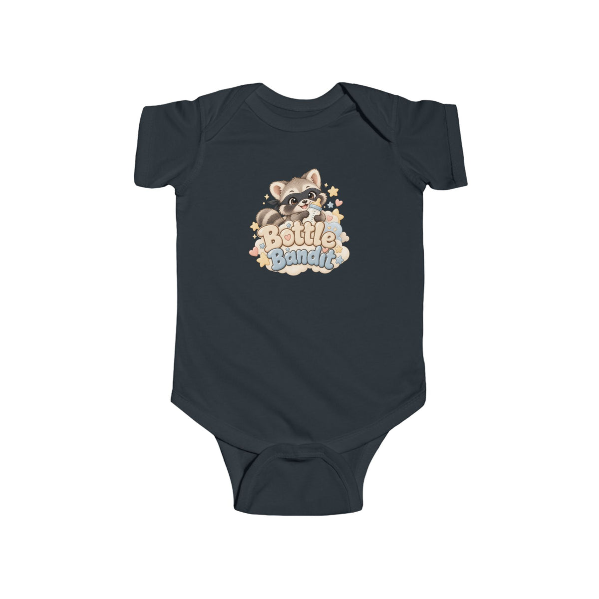 Cute Bottle Bandit infant bodysuit front mockup