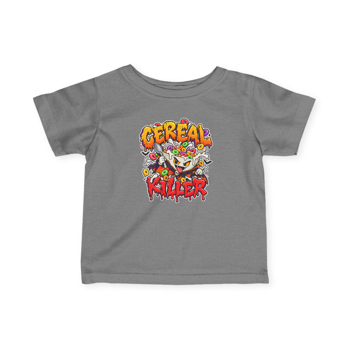 Cereal Killer infant tee product mockup