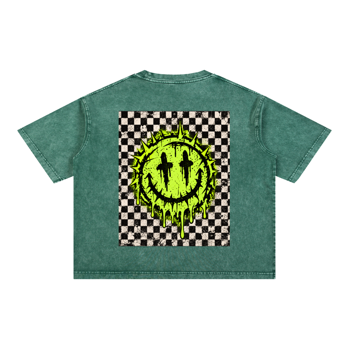 Jane & Lexi OFF THE GRID oversized mineral wash cotton graphic tee, vintage grunge streetwear product image 10